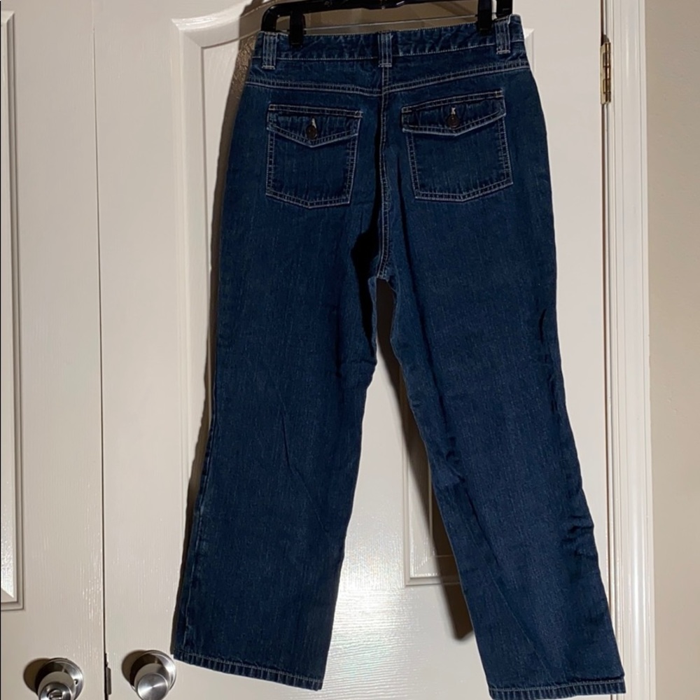 Geoffrey Beene Sport dark blue denim jeans size 8